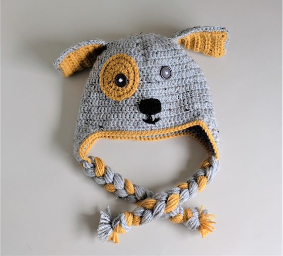 Crochet Puppy Dog Hat Dog Character Hat Dog Costume Hat Dog Etsy