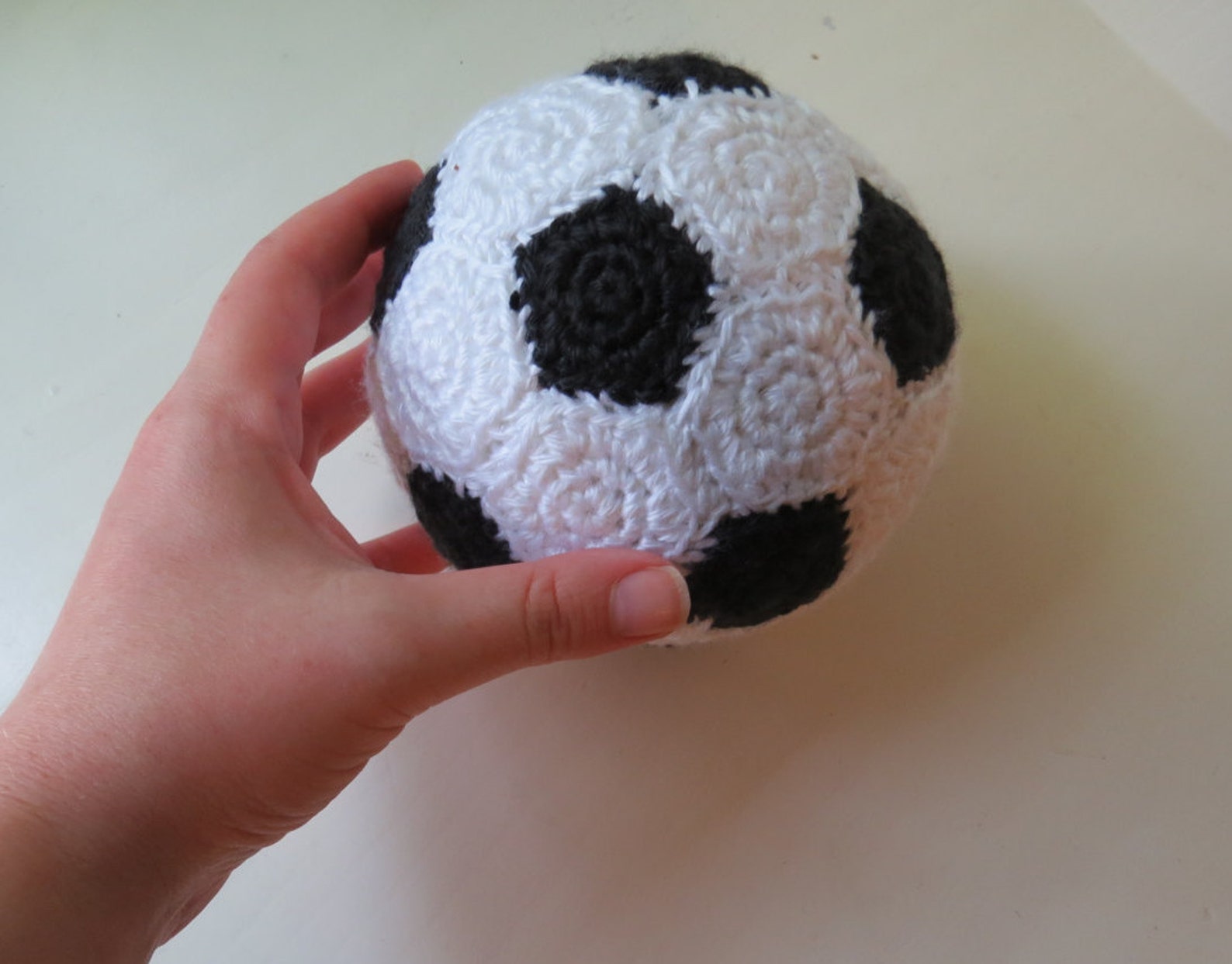 Crochet Soccer Ball Baby Soccer Ball Crochet Baby Ball Toy Etsy