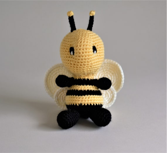 Bumble Bee Toy, Crochet Handmade Bee Toy, Arigurumi Bee, Crochet