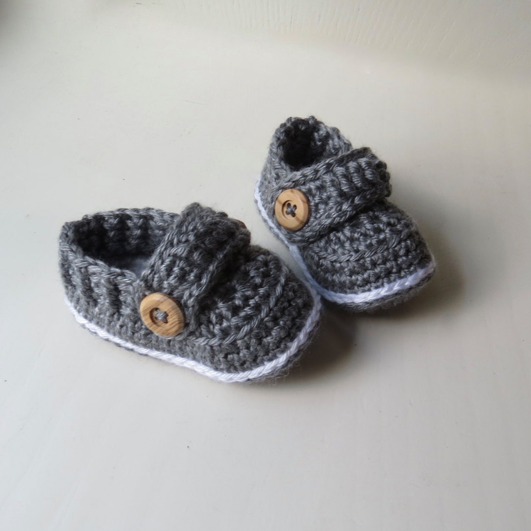 Baby Loafers Handmade Crochet Baby Loafers With Buttons - Etsy