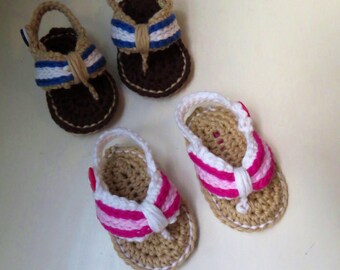 Baby Flip Flops, Baby Sandals, Baby Girl Sandals, Crochet Baby Flip Flops, Summer Baby Shoes, Crochet Baby Sandles, Baby Boy Sandals,
