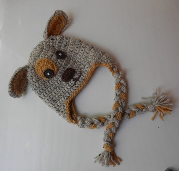 Crochet Puppy Dog Hat Dog Character Hat Dog Costume Hat Dog Etsy