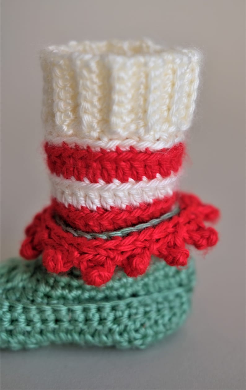 crochet elf shoes