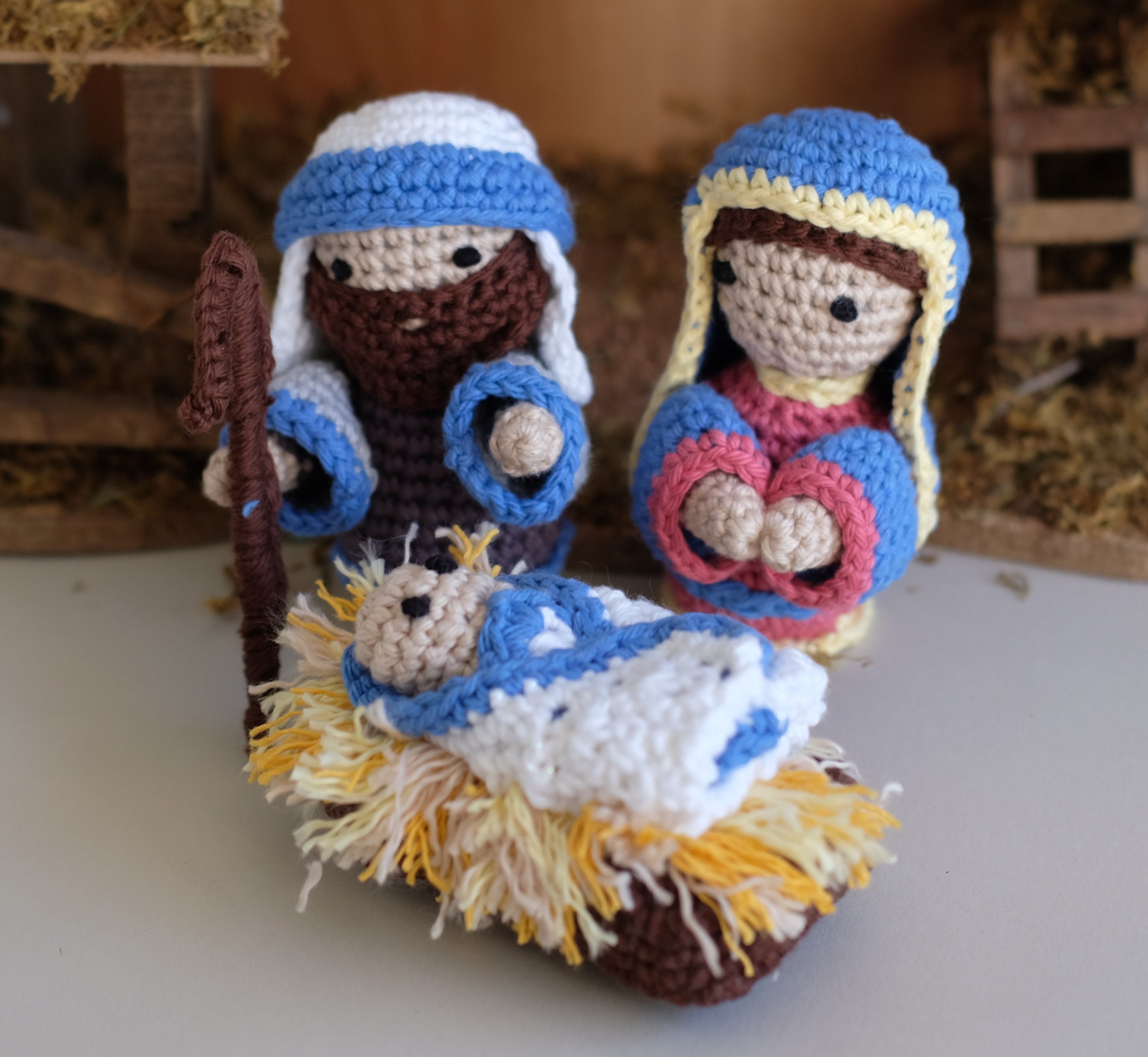 Nativity Crochet Nativity Set 10 Figure Nativity Nativity Etsy