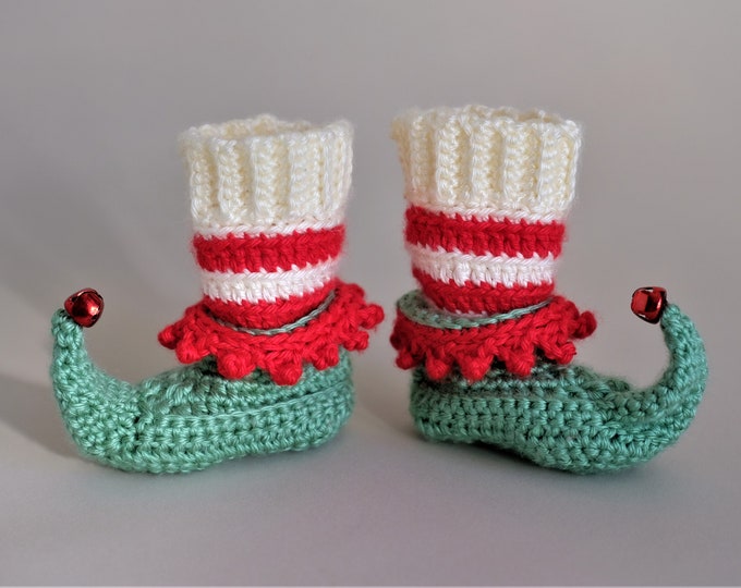 crochet elf shoes