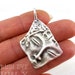 Greek Mask Pendant, Tribal Mask Pendant, Silver Mask Pendant, Face Charms, Jewelry Supplies, Tribal Pendant, Silver Jewelry