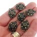6pc, Multi Strand Connector, Multiple Loop Connector, Tribal Connector, Tribal Earrings, Chandelier Earrings, Turkish Jewelry, Bronze Plated