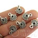 15 pc, Mini Drop Charms, Antique Silver Plated, Tibetan Jewelry, Tribal Jewelry, Bali Style Charms, Turkish Jewelry, Ethnic Charms