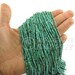 Afghan Beads 2mm Turquoise Matrix Heishi Bead Strands Hand Cut Howlite Seed Beads One 1 Full Strand Semiprecious Gemstone Beads, Loose Beads