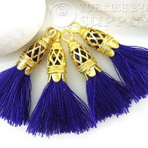 Purple Cotton Tassel Tassel Bracelet Antique Silver Plated Cap Mini Cotton Tassel 4pc Tassel Earrings Tassel Necklace Tassel Findings