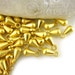 50 pc Mini Teardrop Charms, 22K Gold Plated Charms, Gold Drop Charms, Turkish Findings, Turkish Jewelry