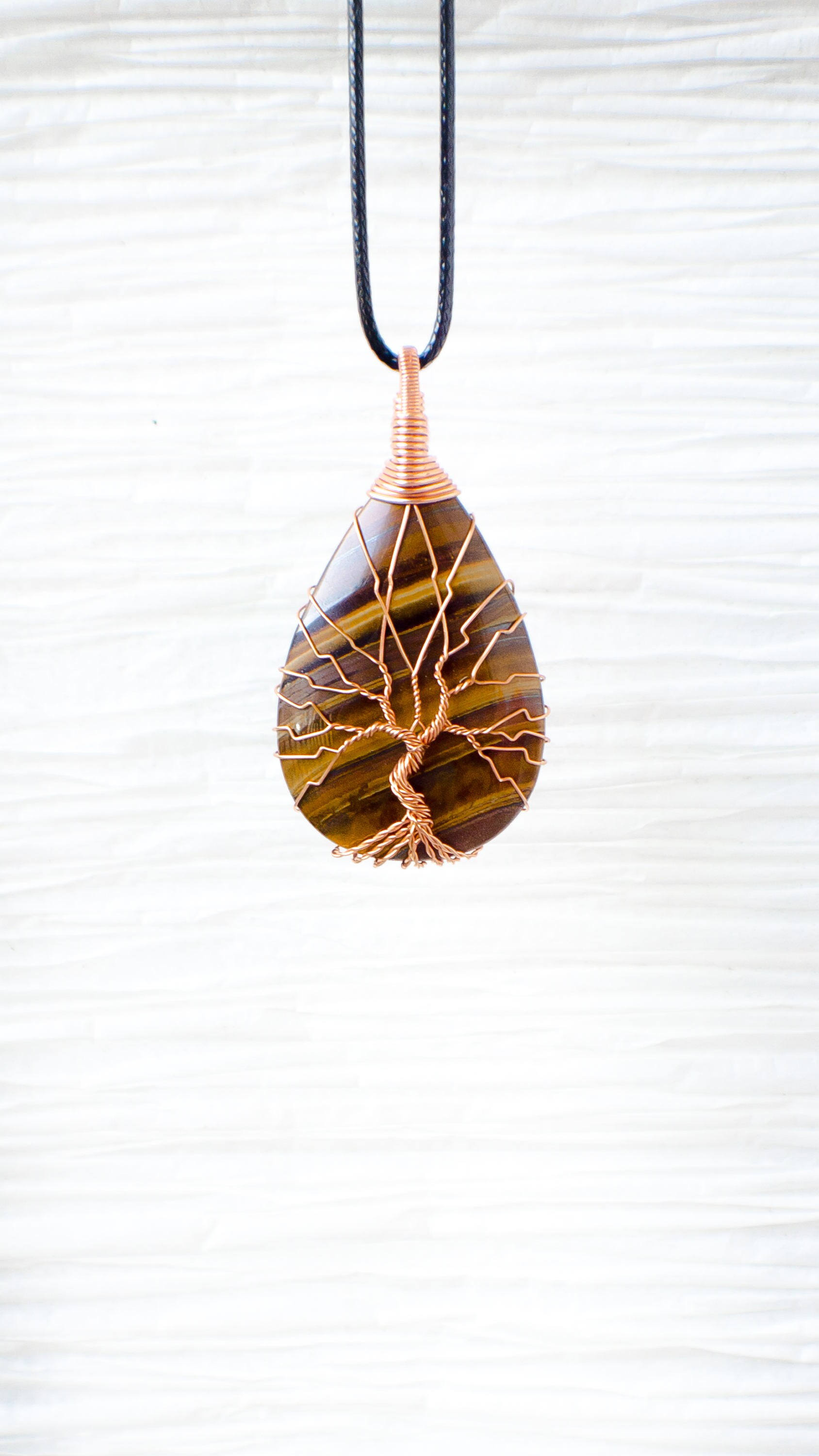 Tigers Eye Necklace Tree Of Life Mothers Day Gift Wire Tigers Eye Necklace Tree Of Life Mothers Day Gift Wire Wrapped Jewelry Gemstone Inspirational