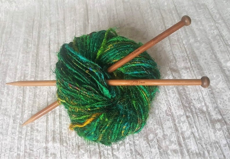 7mm Bamboo Knitting Needles. Single Pointed Sustainable Etsy