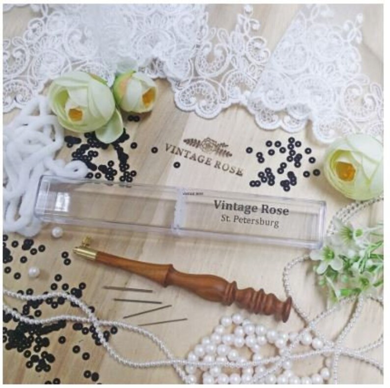 4 Pcs Needle Set 70 90-120 Wood Handle-Three Needles Tambour Embroidery Crochet