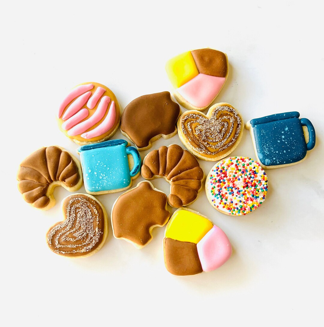 Mexican Bread Decorated Cookies Pan Dulce Decorated Cookies Ready to Gift Free Shipping Etsy