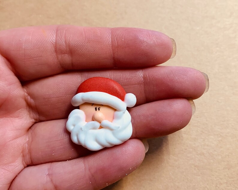 12 Royal Icing Santa face edible sprinkles to decorate your Etsy