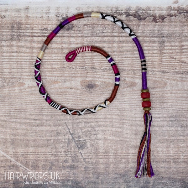 Tribal Haarband, Indianer Haarband, Boho Haarband, Hippy Borte, Haarschmuck, Borte mit Perlen, INDULGENCE
