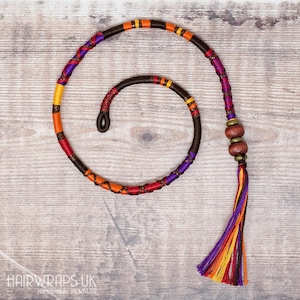 Indian style hair jewellery hair wrap, Clip in holiday hair accessory hairwrap, Vegan hair jewelry, Boho fashion hair accessory DRUMMER GIRL