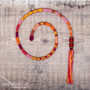 Clip-in Hair Wrap, Removable Boho Hairwrap hair accessory, Boho hair extension, Bohemian braid hair accessory by Hairwraps UK, ANGEL DELIGHT