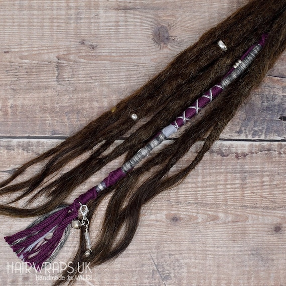 Boho Purple Hair Wrap Accent for Natural Brown Hair Purple Pack Hair for Bohemian Braids | TikTok main image 3