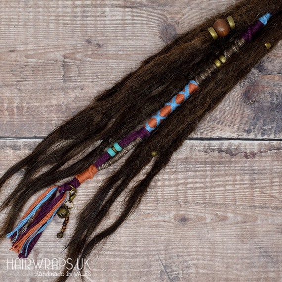 Chunky Vegan Accent Lock Hair Extension Wrap For Dreads Or Etsy