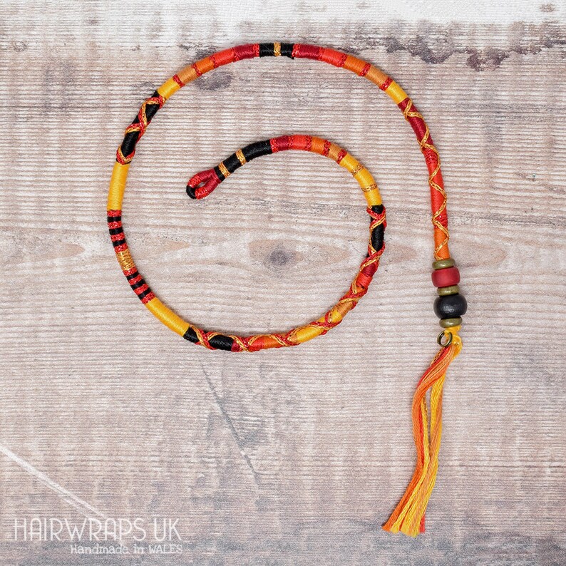 Red Orange And Yellow Cotton Hair Wrap Flame Colour Etsy
