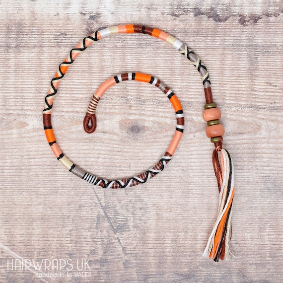 Bohemian Braided Hair Wrap, Boho Clip-in Hairwrap, Boho Hair  display picture 1