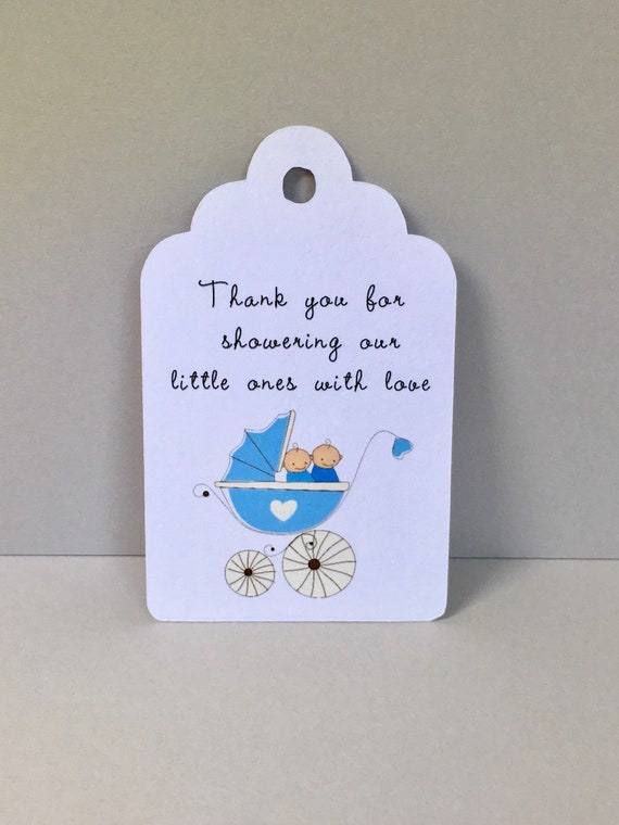 twin baby shower favors