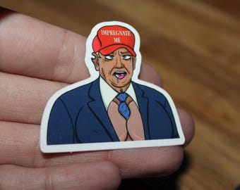 Funny Political Meme Sticker // "Maybe A President" // Waterproof Vinyl Decal
