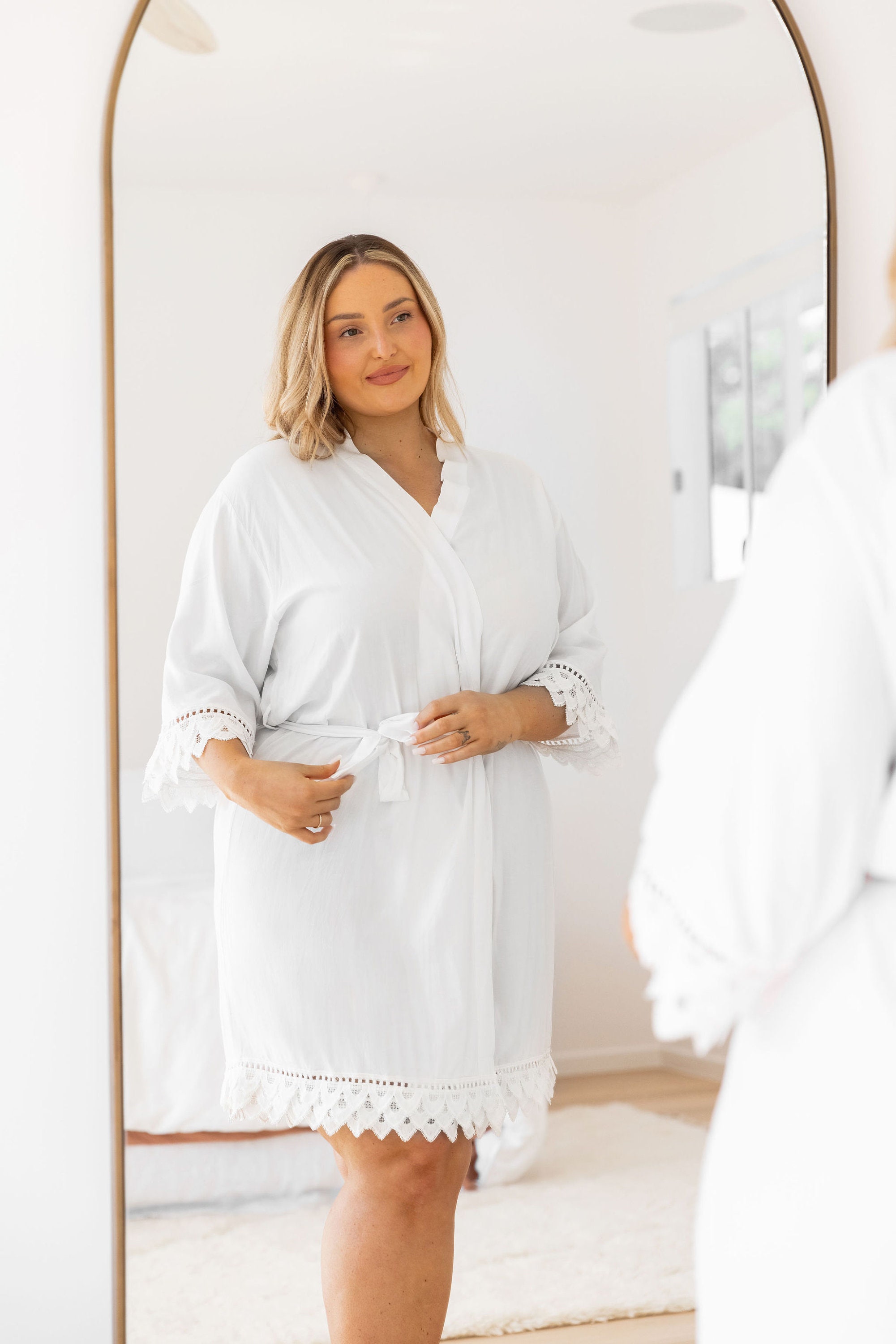 plus size bride robes