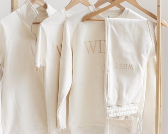 Wifey Tracksuit Set| Wifey pants| Wifey Sweatshirt| Wifey Hoodie| Bridal Gift Idea| Honeymoon Outfit| Embroidered Wifey Jumper| Bride Gift