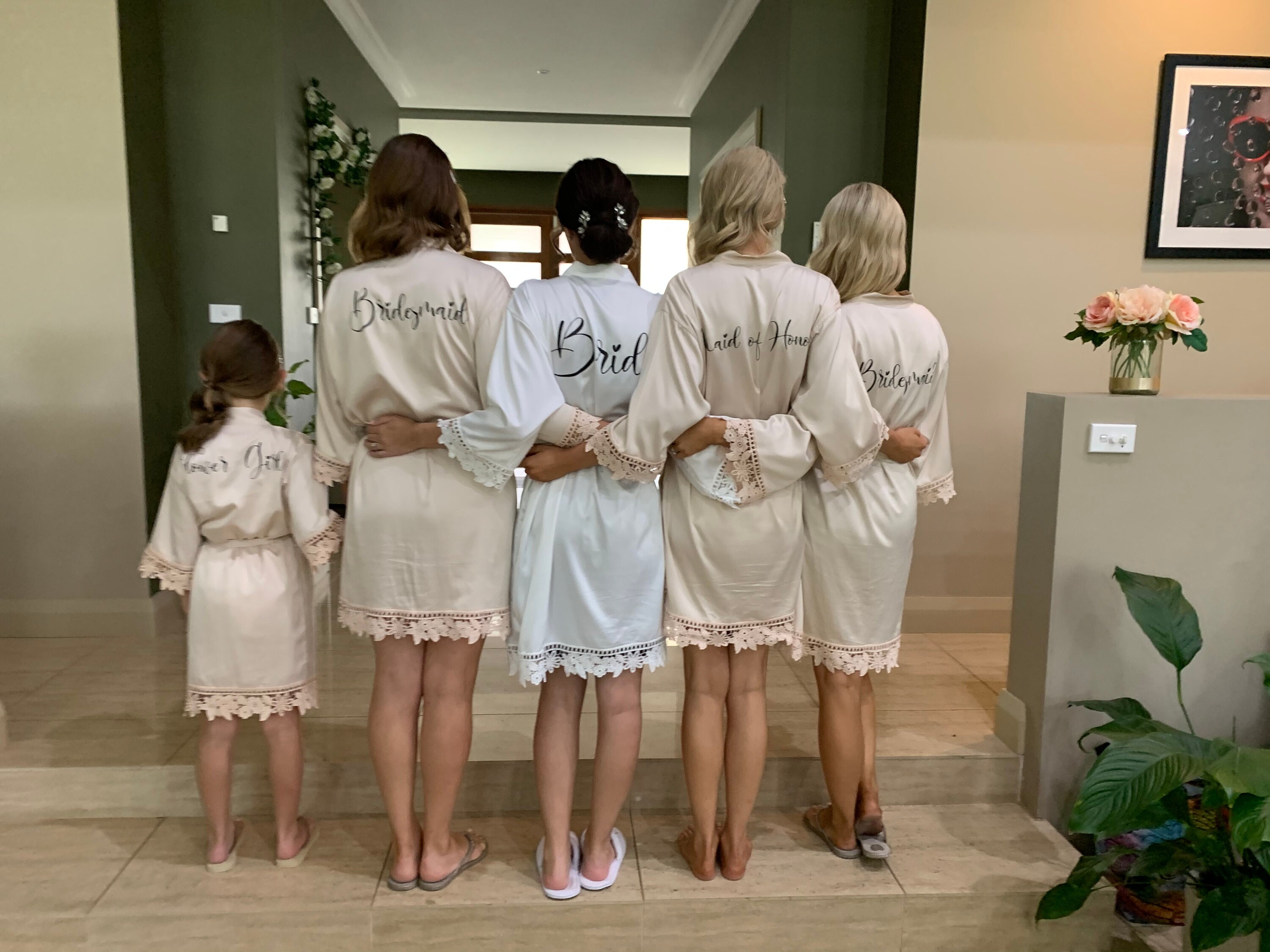 Bridesmaid dressing gowns Wedding Party Robes Personalised Etsy