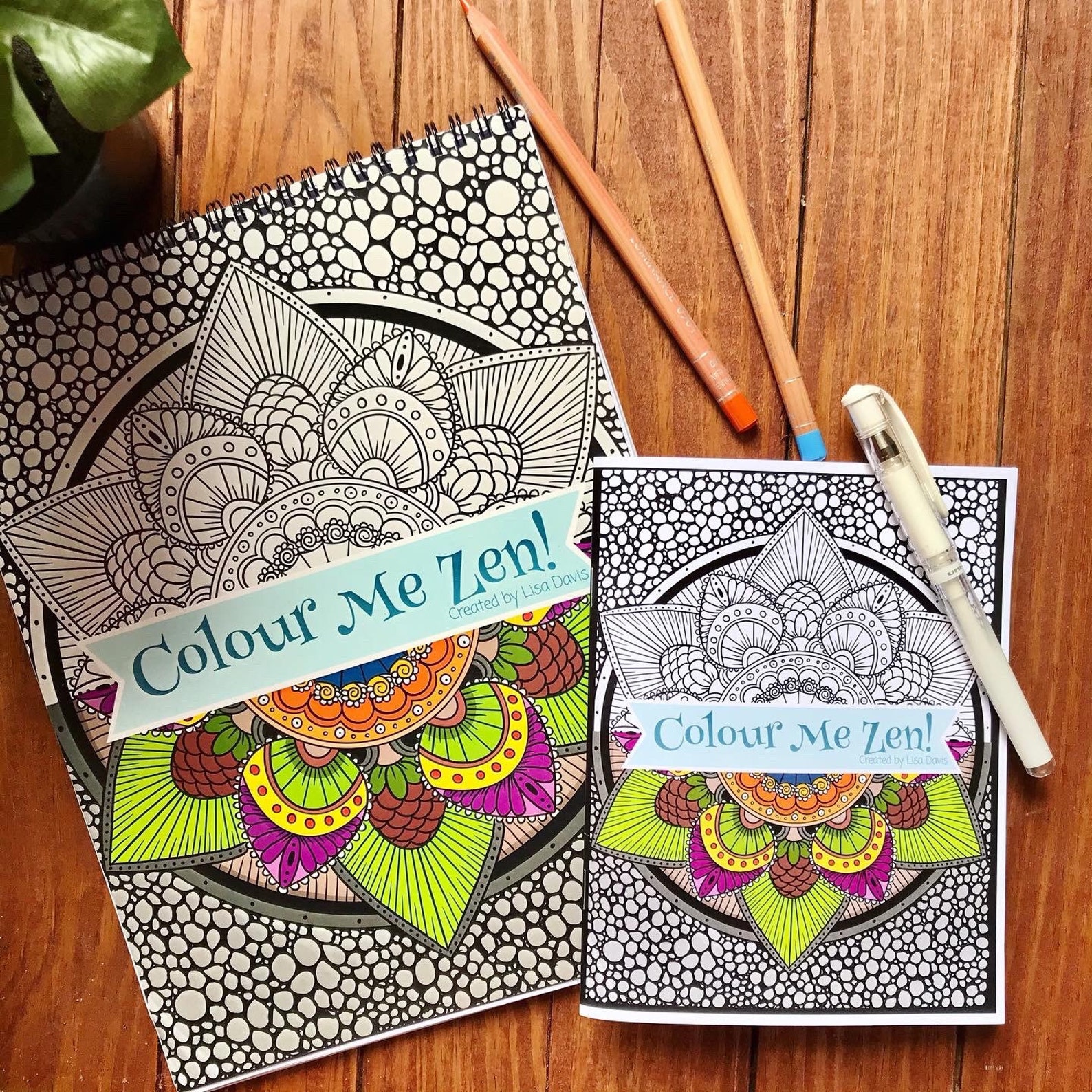 MINI Colour Me Zen Coloring book for Adults Mandala Zen Etsy