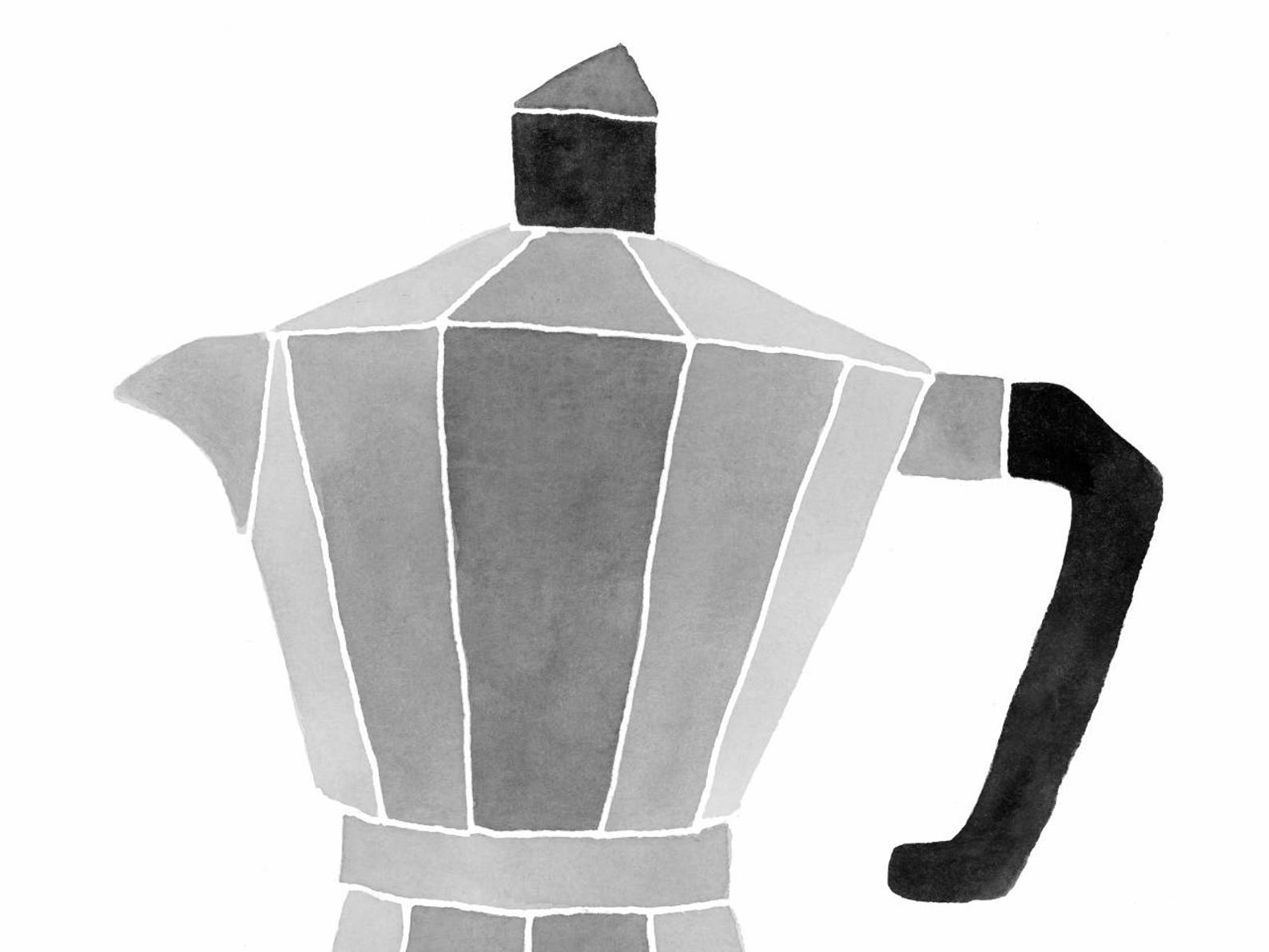 Minimalist Vintage Coffee Maker Wall Art Print Home Decor Etsy