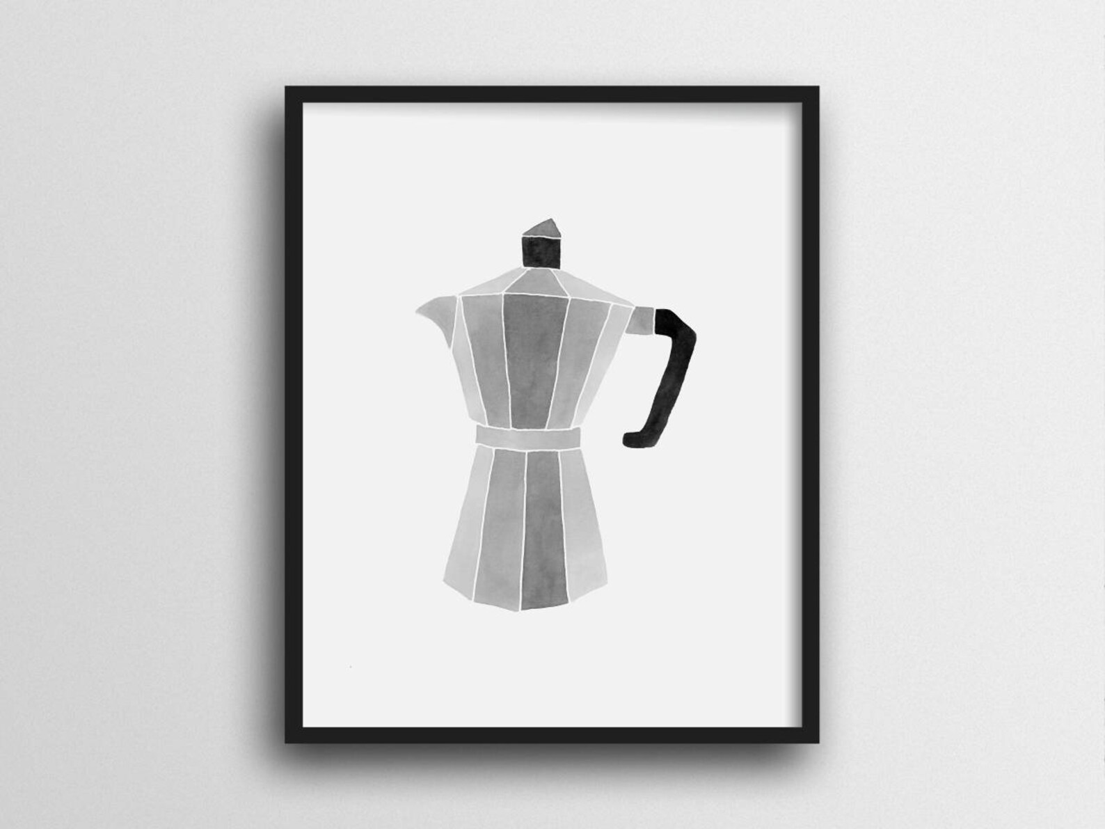 Minimalist Vintage Coffee Maker Wall Art Print Home Decor Etsy