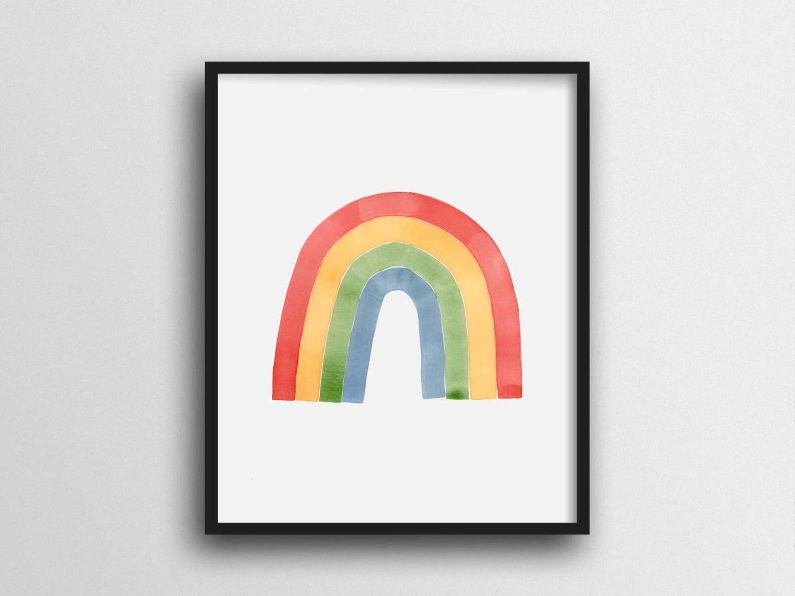 Minimalist Rainbow Wall Art Print Home Decor 11x14 8x10 Etsy