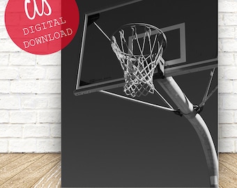 Transparent basketkorg svart & vit - Digital nedladdning