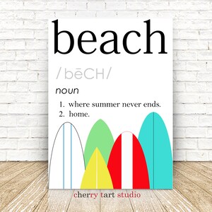Beach: Where Summer Never Ends - Fine Art Print - Digital Download