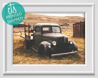 Old Green Farm Truck - Fine Art Print