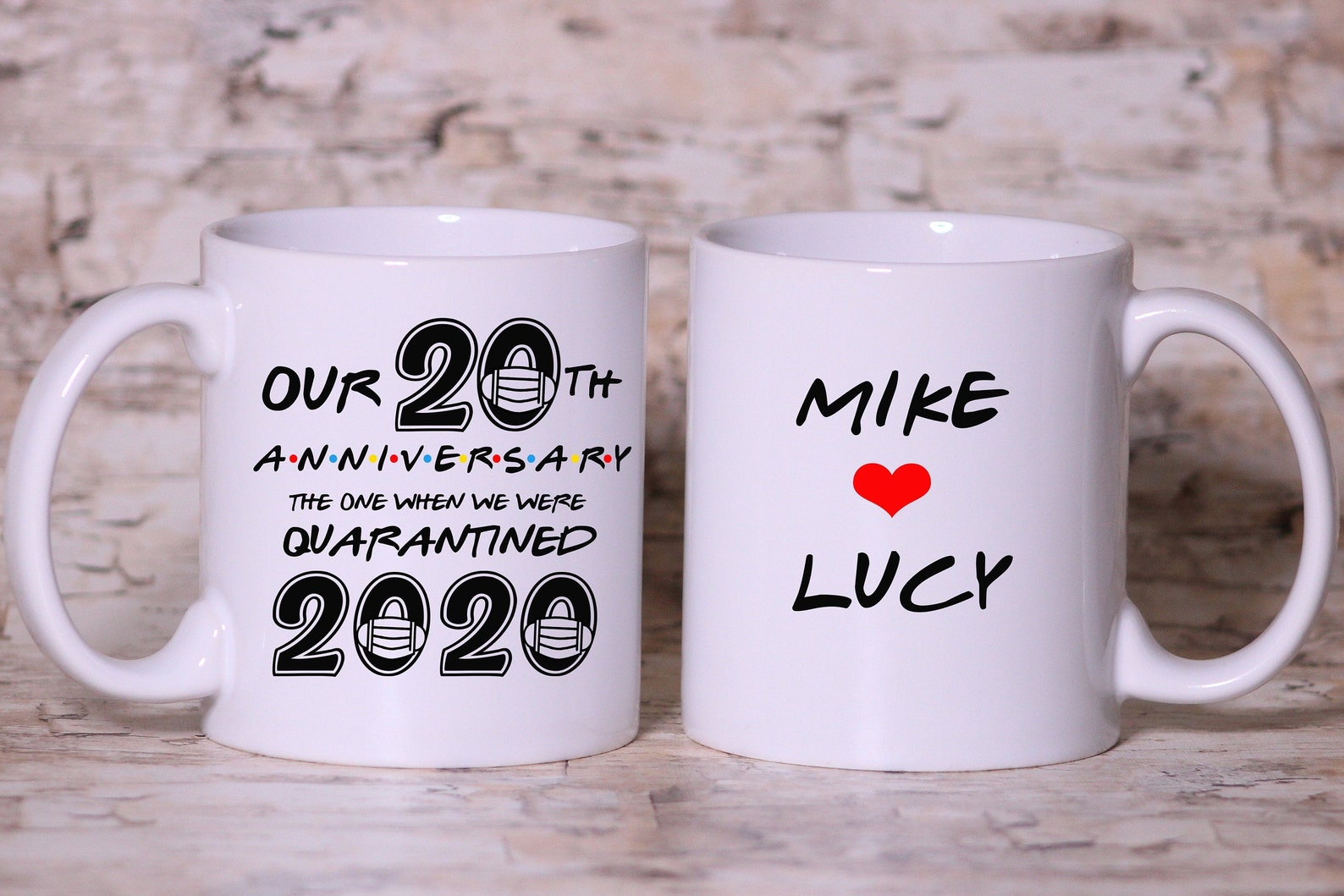 Funny Quarantined Anniversary Mug Anniversary Gift Etsy