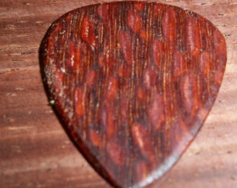 Pic de guitare en bois de léopard