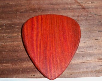 Red Heart Wood Guitar Pick