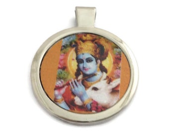 クリシュナ ペンダント ヒンドゥー教の神 ヴィシュヌ アミュレット