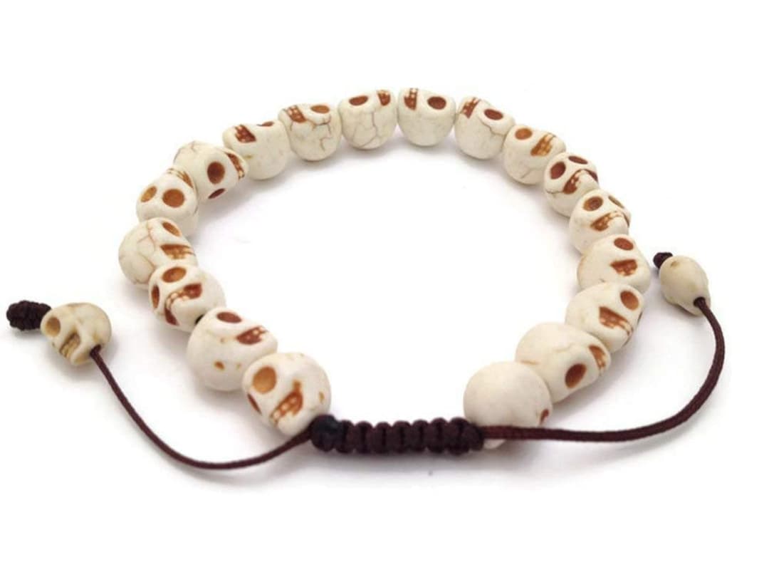 Skull mala bracelet clearance