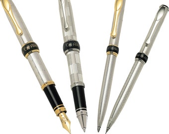 Pen Set Handmade In Sterling Silver Italian Pens Etsy Singapore