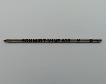 Schmidt-MINE 635 M refill set 5 pcs for mini pen wallet size Black ink