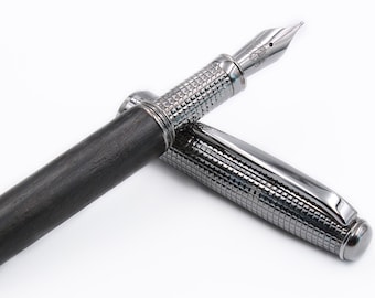 Timeless Elegance: Ancient Bog Oak and Sterling Silver Fountain