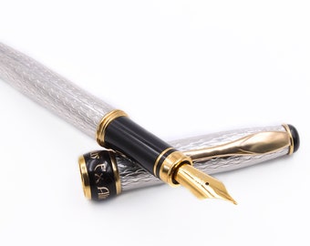Sterling Silver Fountain Pen Hallmarked 925 Handcrafted in Italy