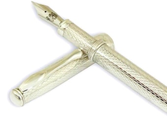 手作りの純銀製万年筆 – カスタマイズ可能な高級筆記具