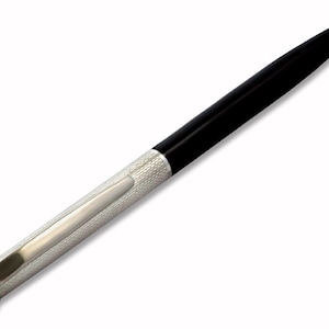 Capacitive Stylus Pen Sterling Silver 925 & Black Lacquer Handmade in Italy